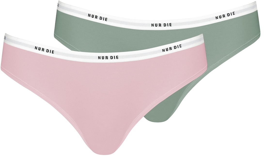 NUR DIE Damen Slip Soft Sportiv 2er Pack