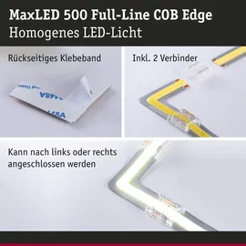 Paulmann MaxLED 500 LED Strip Full-Line COB Edge 90° 0,3W Warmweiß 2,2 cm