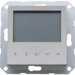 Kopp 298147005 HK07 - Raumthermostat mit Display, programmierbar, Farbe: stahl