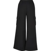 URBAN CLASSICS Highwaist Wide Leg Cargo Hosen Schwarz 5XL