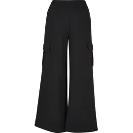 URBAN CLASSICS Highwaist Wide Leg Cargo Hosen Schwarz 5XL