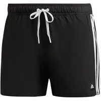 Adidas 3-Streifen CLX Badeshorts Black / White XS