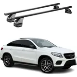 Omac Barres De Toit Transversales En Acier Pour Mercedes Gle C292 Coupé 2015-2018 – Antivol Inclus – Testées City Crash – Din 75302:2019 – Iso/pas 11154:2006 – Charge Max 75 Kg Noir