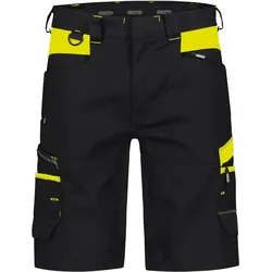 Dassy Stretch-Arbeitsshorts Manilla - schwarz/neongelb - 52