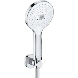 Duravit Handbrause 3jet Click 120 240mm, Anschl.-G. G 1/2, chrom/weiß