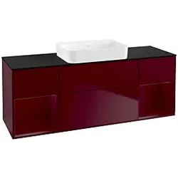 Villeroy und Boch Finion Waschtischunterschrank G742HBHB 160x60,3x50,1cm, Regale Peony matt lacquer, Peony Matt
