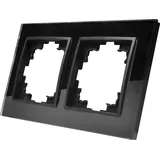 McPower Flair Glasrahmen 2-fach schwarz 9x16 cm