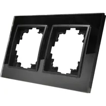 McPower Flair Glasrahmen 2-fach schwarz 9x16 cm