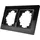 McPower Flair Glasrahmen 2-fach schwarz 9x16 cm