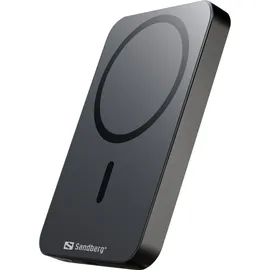 Sandberg Mag Wireless Powerbank 5000 ALU - Grau - 5000 mAh