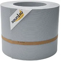 zaunzu® Sichtschutzstreifen Rille 26 x 19 cm grau Metall 1 St.