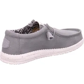 HEYDUDE Wally Canvas Herren Light Grey 41