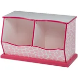 Teamson Kids Fantasy Fields Children Rosa Holz Spielzeugkiste mit Schubladen Td-12474p