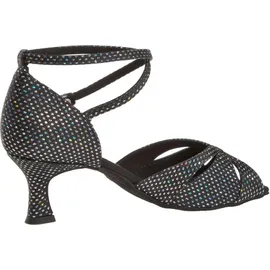 Diamant Damen Tanzschuhe, Damen Tanzschuhe Standard & Latein, Schwarz (schwarz-silber), 40 EU (6.5 UK)