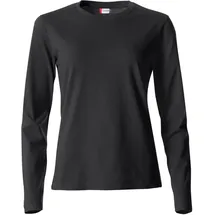 New Wave Basic Langarmshirt Schwarz S