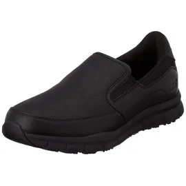 SKECHERS Nampa Groton Slipper, Black Synthetic/Pu, 43 EU