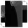 ALLboards Glas-Magnettafel 150,0 x 100,0 cm Schwarz