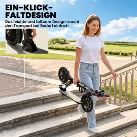 sportnow Cityroller Aluminium Schwarz