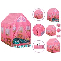 vidaXL Kinder-Spielzelt mit 250 Bällen Rosa 69x94x104 cm