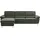 CALIZZA INTERIORS »Onyx L-Form«, Recamiere links oder rechts, wahlweise mit Bettfunktion, Breite 270 cm