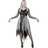 W WIDMANN Widmann - Kostüm Ghostly Spirit, Kleid, Schreckliches Gespenst, Mottoparty, Halloween