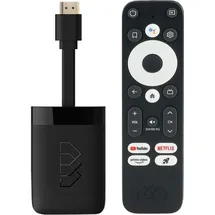 Homatics Dongle R Android TV Mediaplayer Stick Schwarz 4K WiFi5, Dolby Audio, Sprachfernbedienung)