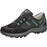 WALDLÄUFER Holly Outdoor-Schnürschuh 471008-801-768, Nubukleder, Schwarz/ Schiefer, Weite H 37 1/2 - 37,5 EU Weit