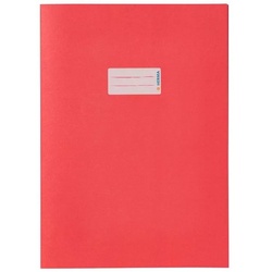 HERMA Schulheft HERMA Heftumschlag aus Recycling-Papier für DIN A4 rot