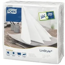 TORK Servietten LinStyle® Premium weiß 1-lagig 19,5 x 19,5 cm 50 St.