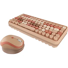 KeySonic KSKM-5200M-RF (DE) Wireless Sand/Creme