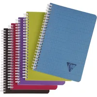 Clairefontaine 329506C - Spiralbuch (Linicolor Intense, DIN A5, 90 Blatt kariert) 1 Stück farbig sortiert