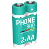 Ansmann Telefon Akku AA 1600 mAh 2 St.