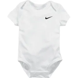 Nike Body NIKE SPORTSWEAR "für Babies", Jungen, Gr. 68 (6), N-Gr, schwarz-weiß (weiß, grau, schwarz), Jersey, Graumeliert (Obermaterial): 60% Baumwolle, 40% Polyester.