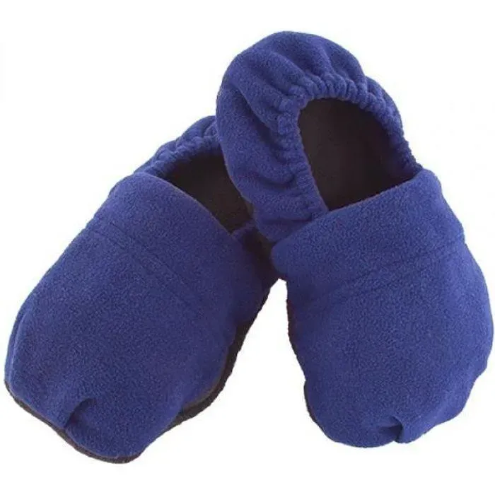 Chaussons Chauffants - Pantoufles Micro-Onde - Retient la chaleur - Taille Unique