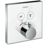 Hansgrohe ShowerSelect Glas 2 Verbraucher weiss/chrom