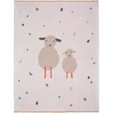 Lässig Baby Krabbeldecke Strickdecke Spieldecke Schmusedecke Kuscheldecke GOTS zertifiziert weich/Baby Blanket 75 x 100 cm Sheep