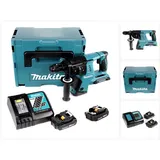 Makita DHR 264 RAJ Akku Bohrhammer 36 V ( 2x 18 V ) 3,0 J SDS Plus + 2x Akku 2,0 Ah + Ladegerät + Makpac