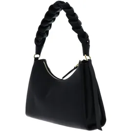 Coccinelle Schultertasche Boheme Grana Double Shoulder Bag M Noir / Cognac