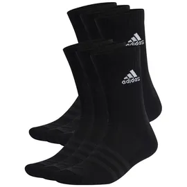 adidas Cushioned Sportswear Crew Socken 6er Pack Black / White 49-51