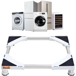 VEVOR Mini-Kühlschrank-Ständer, Universal-Basis, Waschmaschinen-Trockner-Ständer, verstellbar, 16,3–27,2 Zoll breit