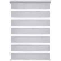 LIEDECO Doppelrollo Klemmfix-Duo-Rollo 80 x 210 cm grau