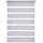 LIEDECO Doppelrollo Klemmfix-Duo-Rollo 80 x 210 cm grau