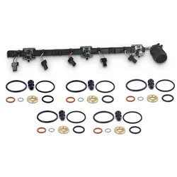 Bestprice Anschlussleitung Pumpe - Düse + 5x Dichtungssatz PDE - Element für VW
