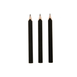 MOLESKINE Bleistift, Set mit drei Schwarzen Bleistiften - 2 Bleistifte (2B Mine) + 1 Bleistift (Hb Mine) schwarz