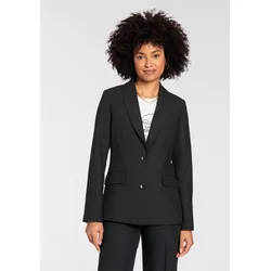 Jackenblazer HECHTER PARIS Gr. 38, schwarz Damen Blazer mit Schalkragen- NEUE KOLLEKTION