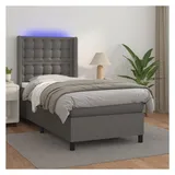 vidaXL Boxspringbett 160 x 200 cm Grau