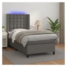 vidaXL Boxspringbett 160 x 200 cm Grau