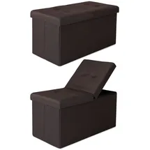 tavora Sitzbank faltbar Grau 76 x 38 x 38 cm
