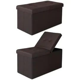 tavora Sitzbank faltbar Grau 76 x 38 x 38 cm
