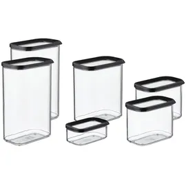 Mepal Vorratsdosen MODULA Set 6-teilig schwarz